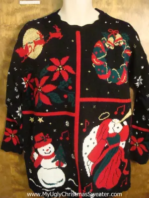 80s Christmas Eve Tacky Xmas Party Sweater