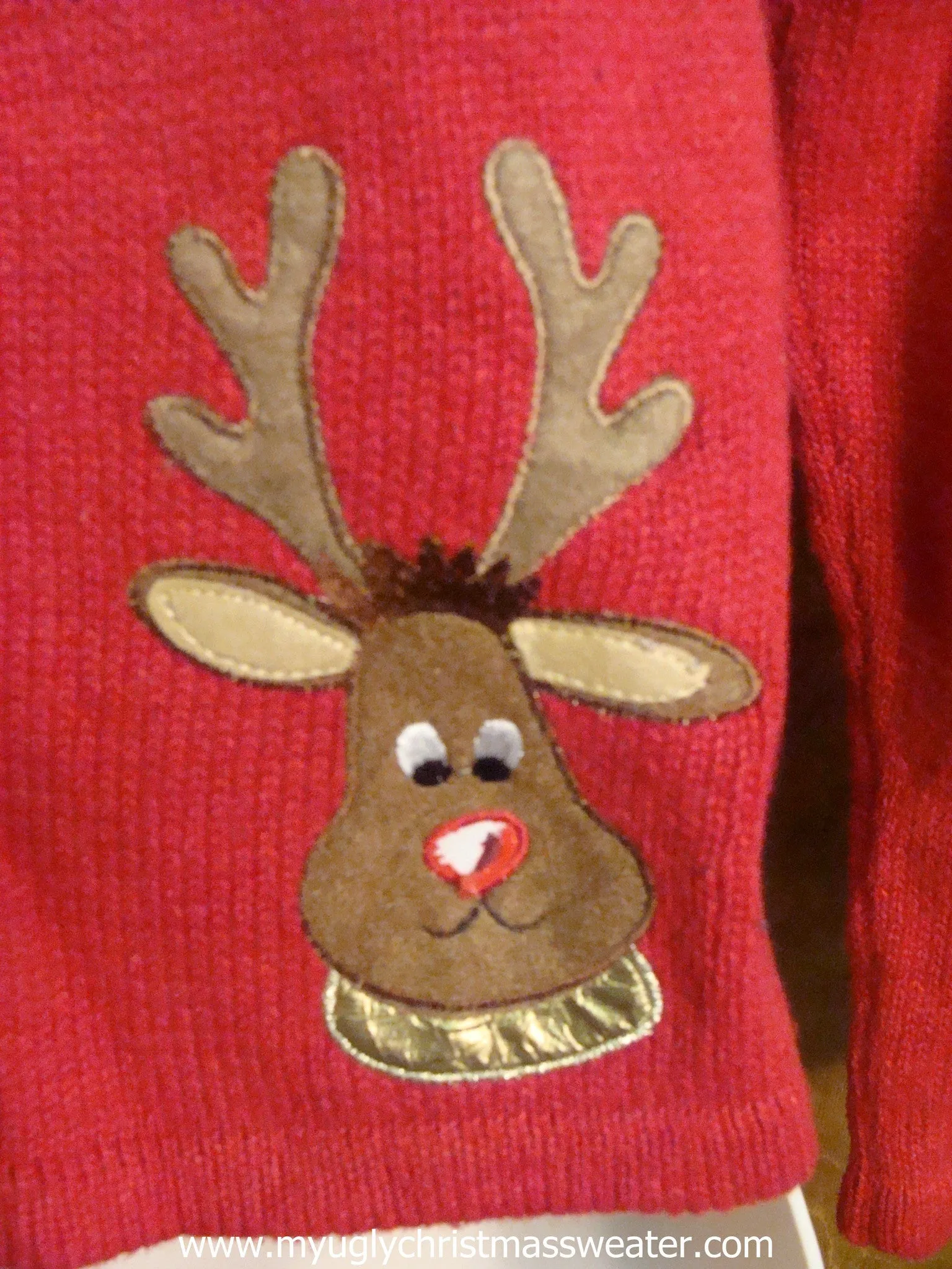 80s Reindeer Ugly Christmas Sweater