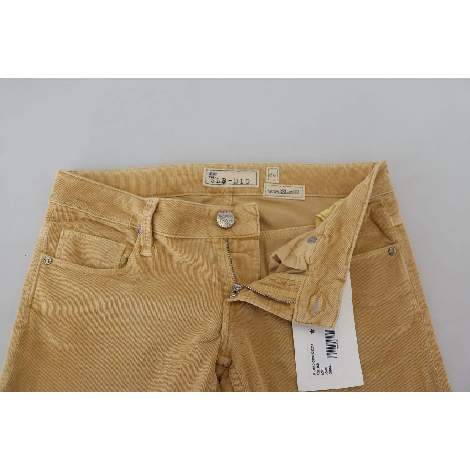 Acht Chic Brown Low Waist Skinny Corduroy Pants