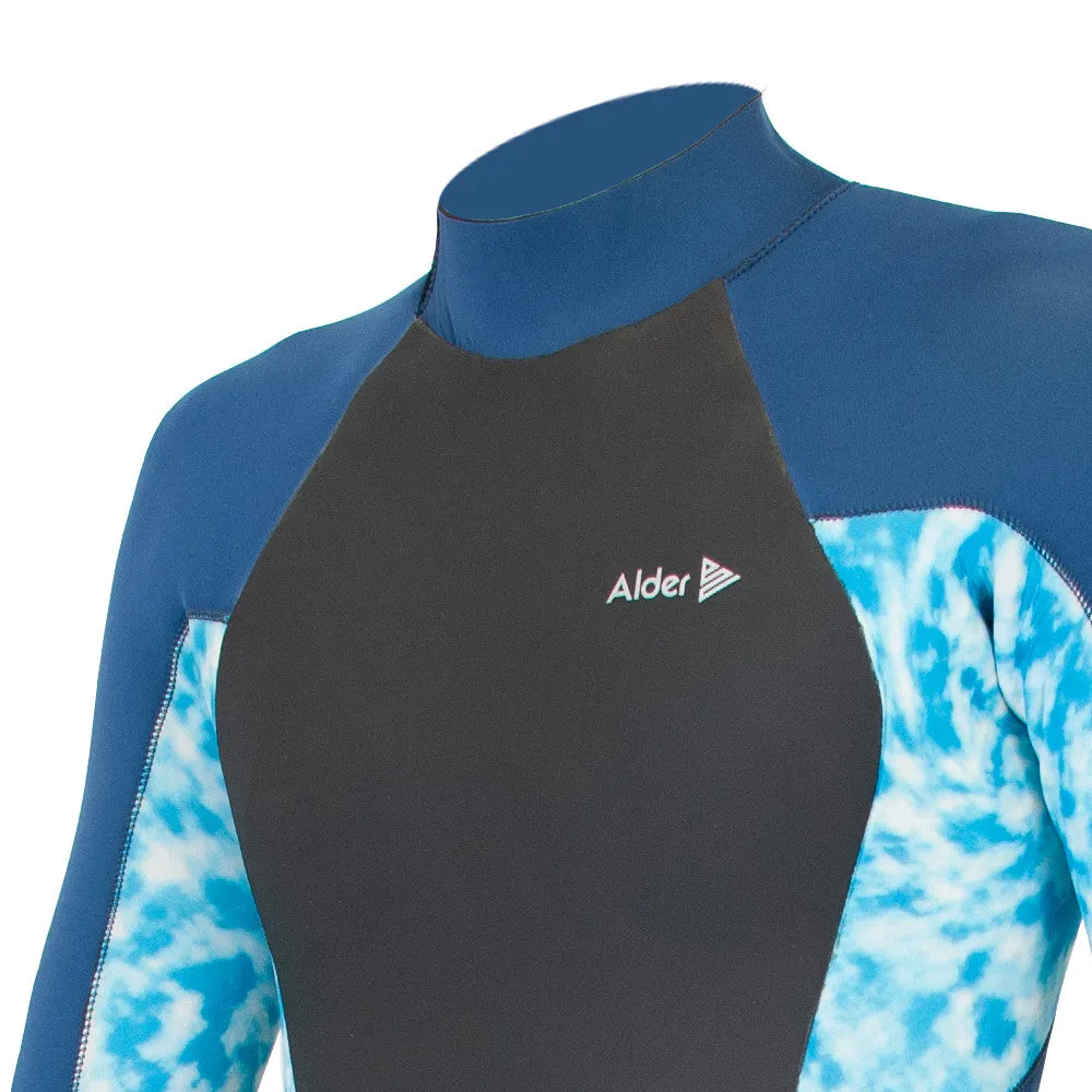 Alder Kids Stealth Junior 5/4/3mm Back Zip Blue Wetsuit