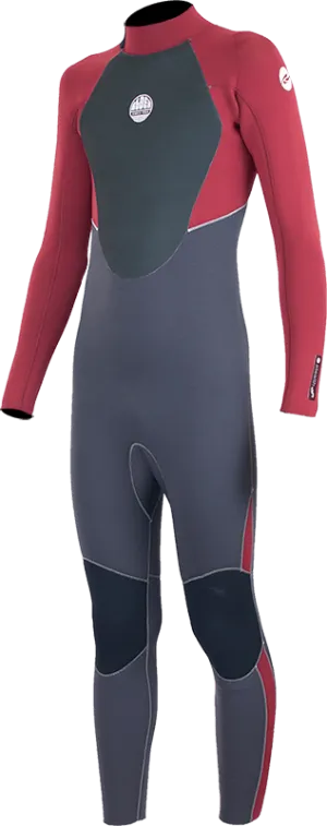 Alder Kids Stealth Junior 5/4/3mm Back Zip Cardinal Red Wetsuit