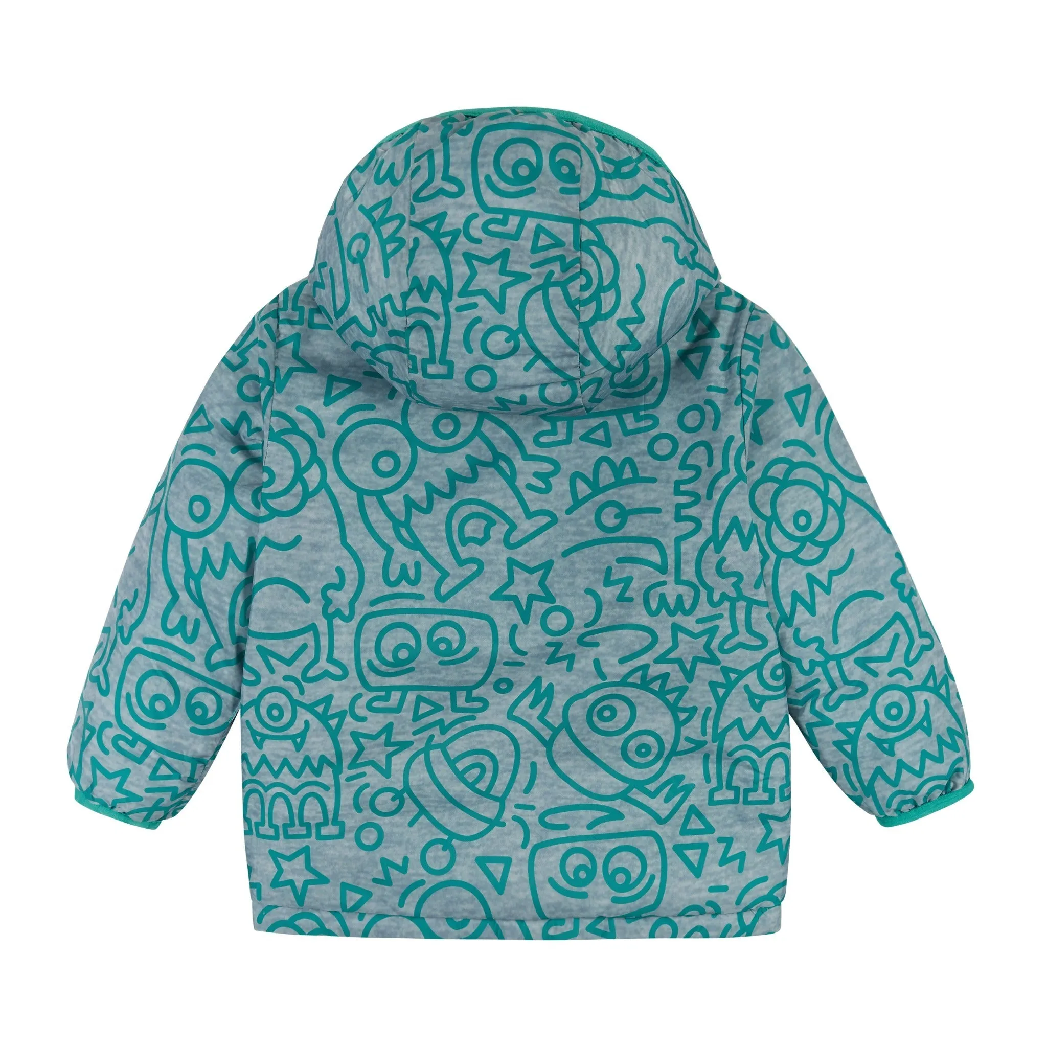 Aqua Monsters Reversible Puffer  | Aqua