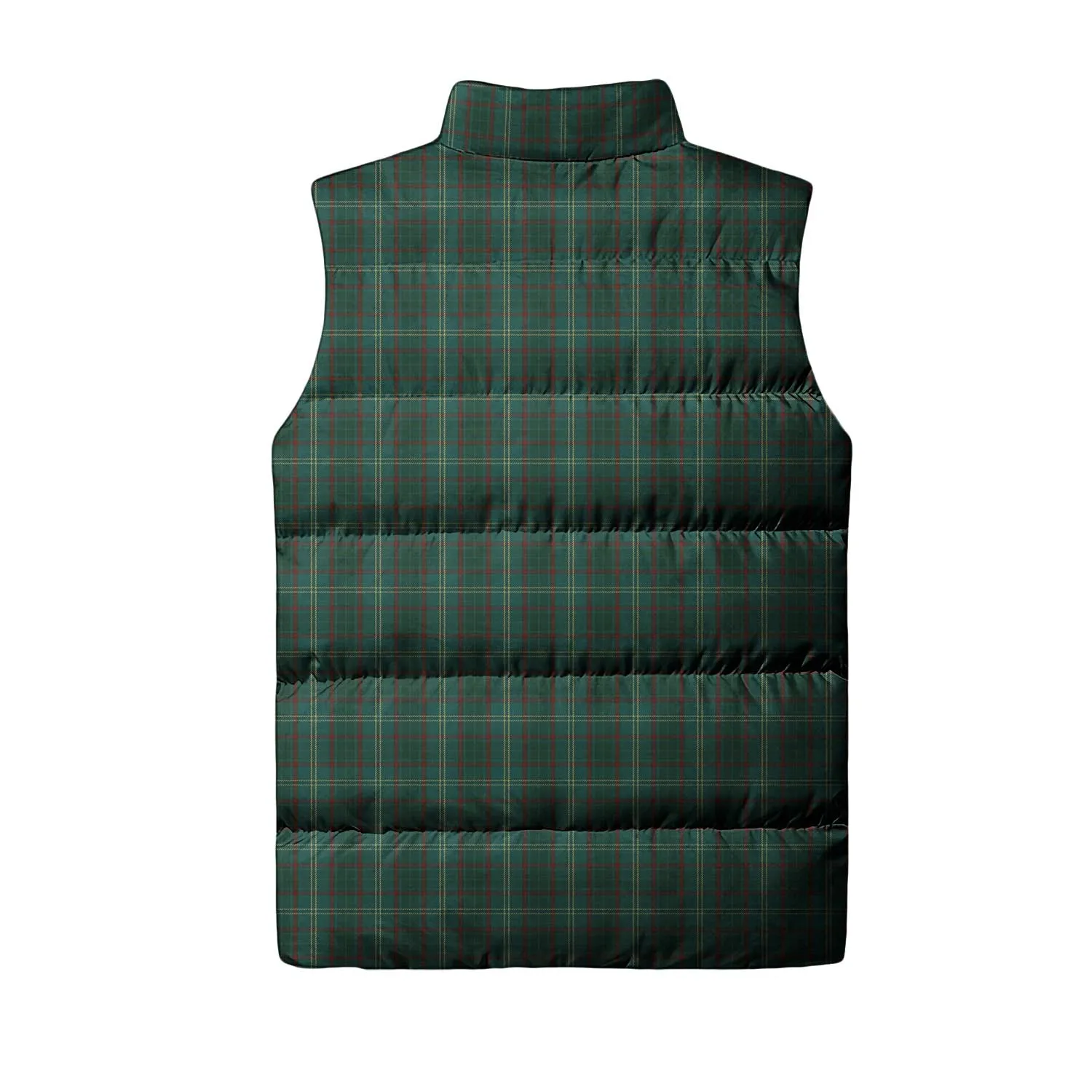 Armagh County Ireland Tartan Sleeveless Puffer Jacket