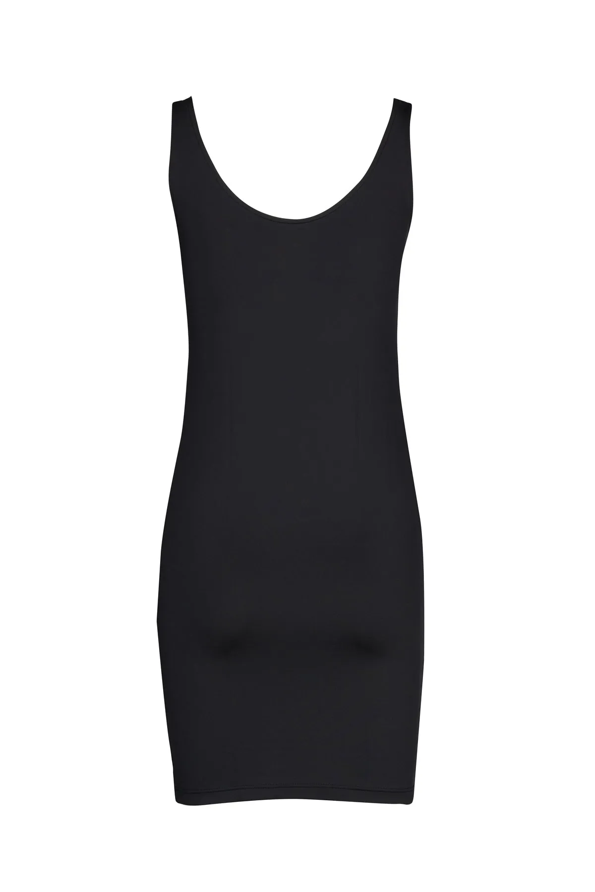 Basic Slip Dress  - Black