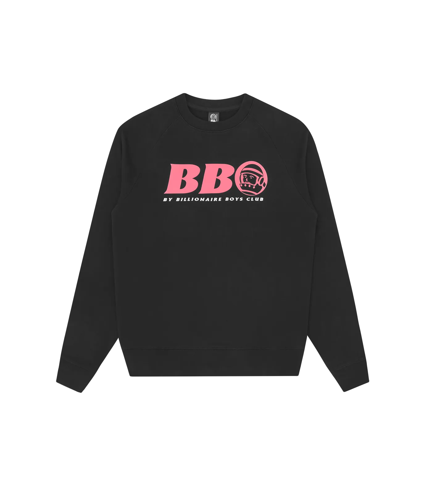 BB ASTRO CREWNECK - BLACK/PINK LOGO