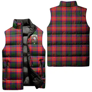 Belshes Tartan Sleeveless Puffer Jacket with Family Crest