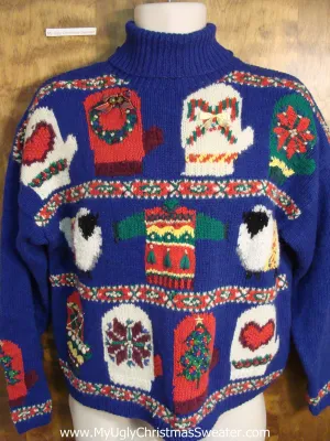 Best Funny Sheep and Mittens Ugly Christmas Sweater