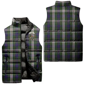 Blair Dress Tartan Sleeveless Puffer Jacket with Family Crest