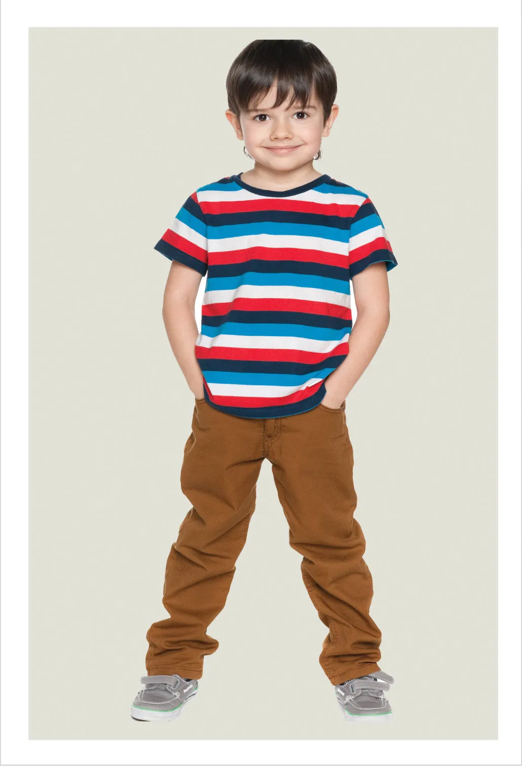 Boys casual trouser sewing pattern Slim Fit Pants sizes 2-12 years