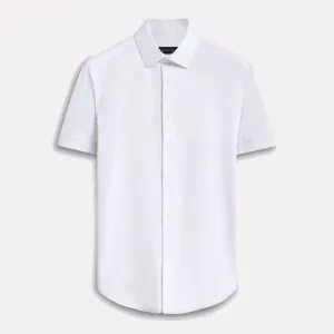 BUGATCHI OOHCOTTON® Miles Short Sleeve Shirt / Lavender