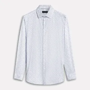 BUGATCHI OOOHCOTTON® James Long Sleeve Shirt / Chalk