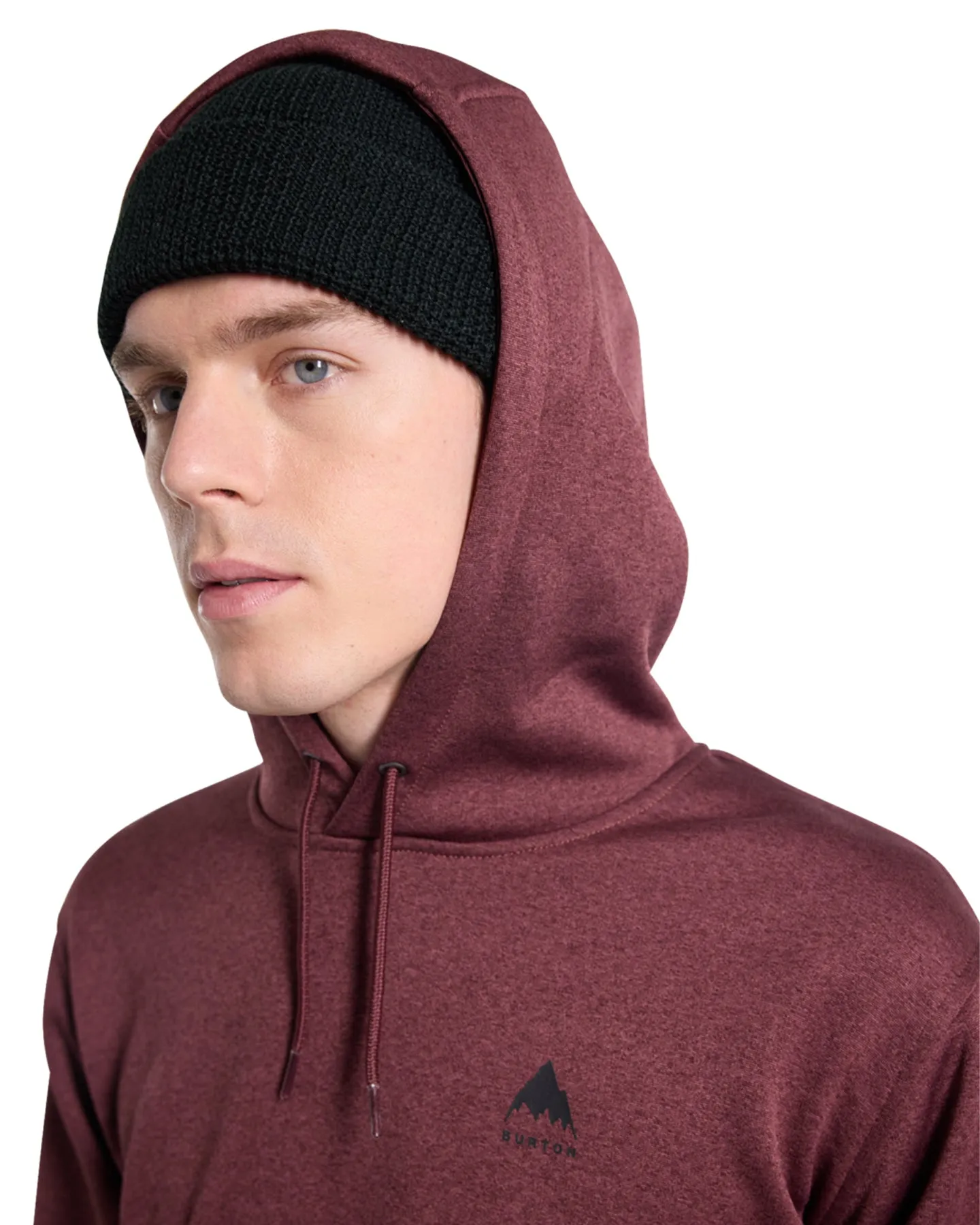 Burton Men's Oak Pullover Hoodie - Almandine Heather