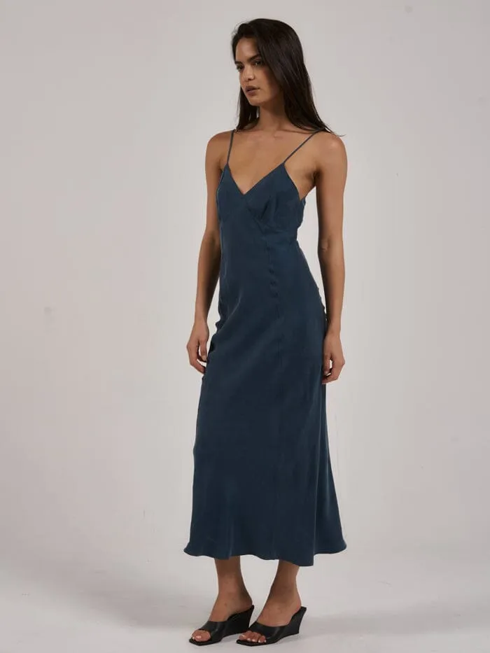 Chelsea Full Length Slip Dress - New Teal