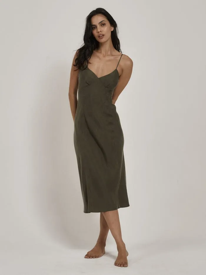 Chelsea Slip Dress - Tarmac