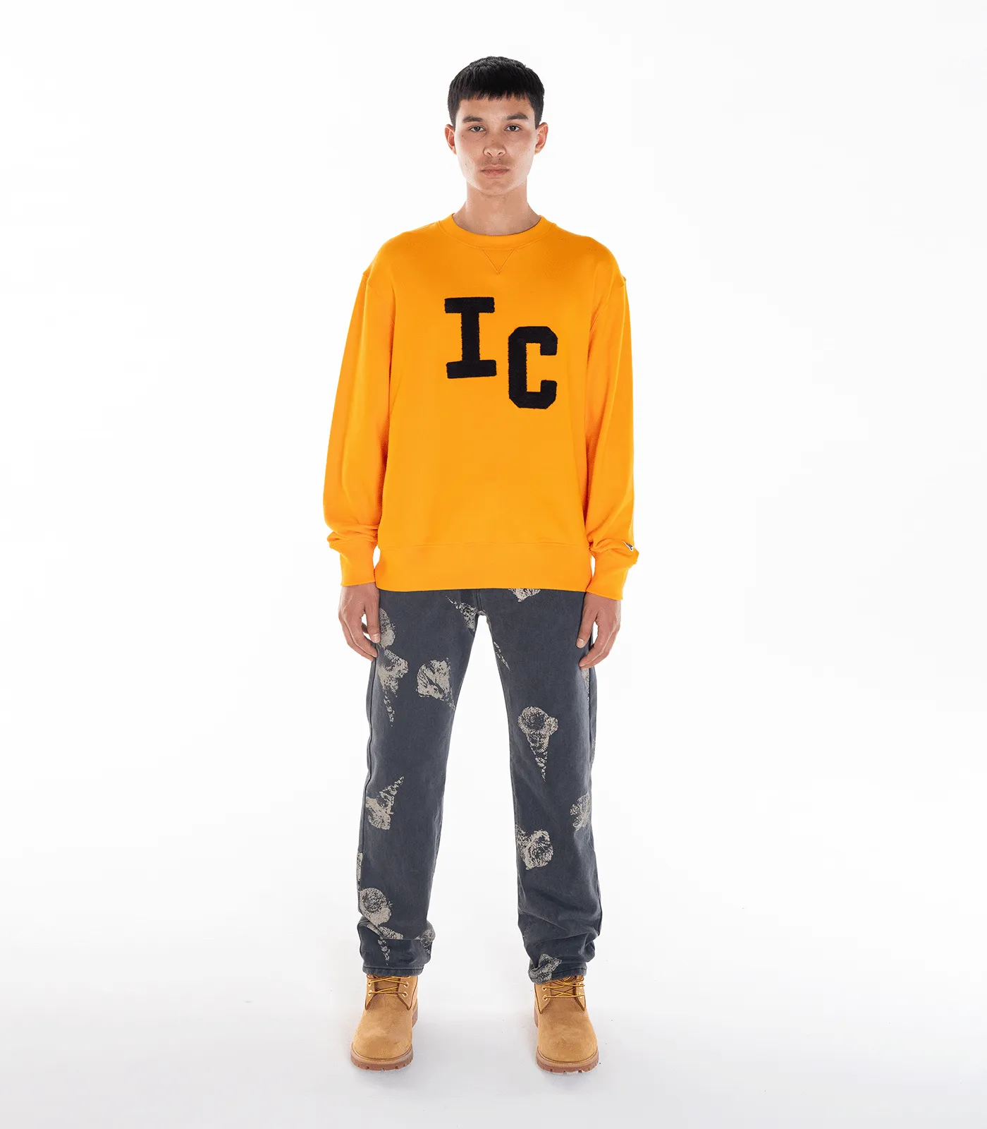 CHENILLE CREWNECK - ORANGE