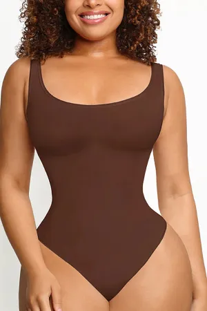 Classic Mocha Slimming Bodysuit Tank