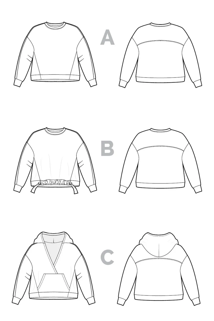 Closet Core - Mile End Sweatshirt Sewing Pattern