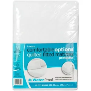 Comfortable Options Waterproof Mattress Protector - Single