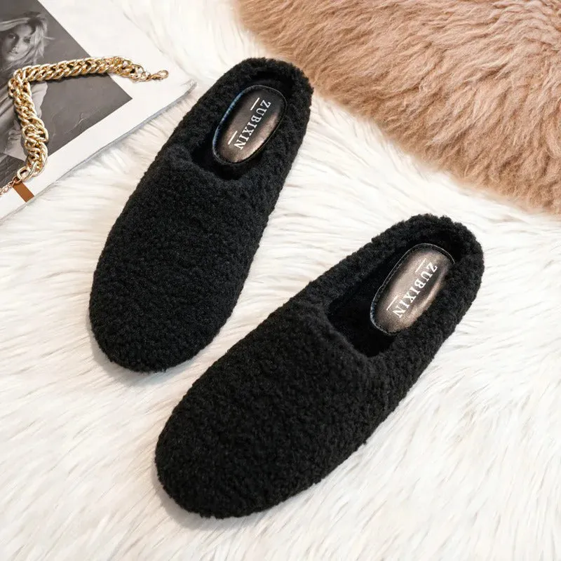 Comfortable Winter Plush Slip-on Loafer Shoes