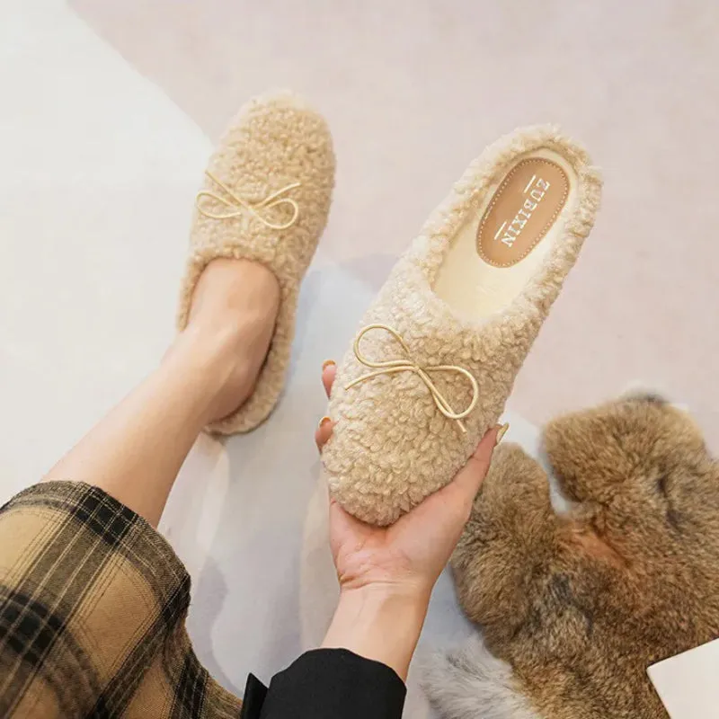 Comfortable Winter Plush Slip-on Loafer Shoes