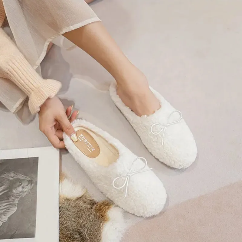 Comfortable Winter Plush Slip-on Loafer Shoes