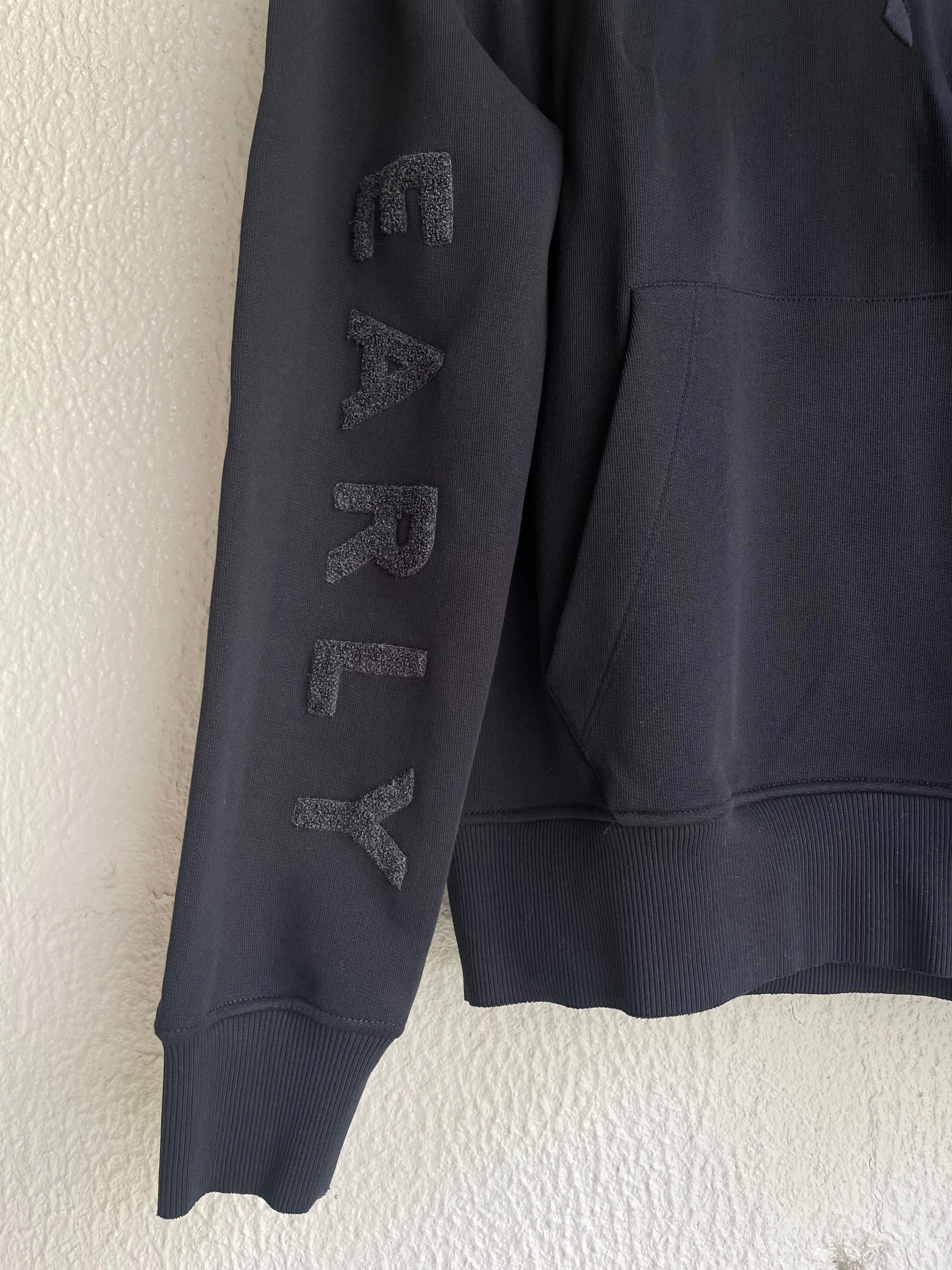 Early High-Stitch Logo Hoodie - Black