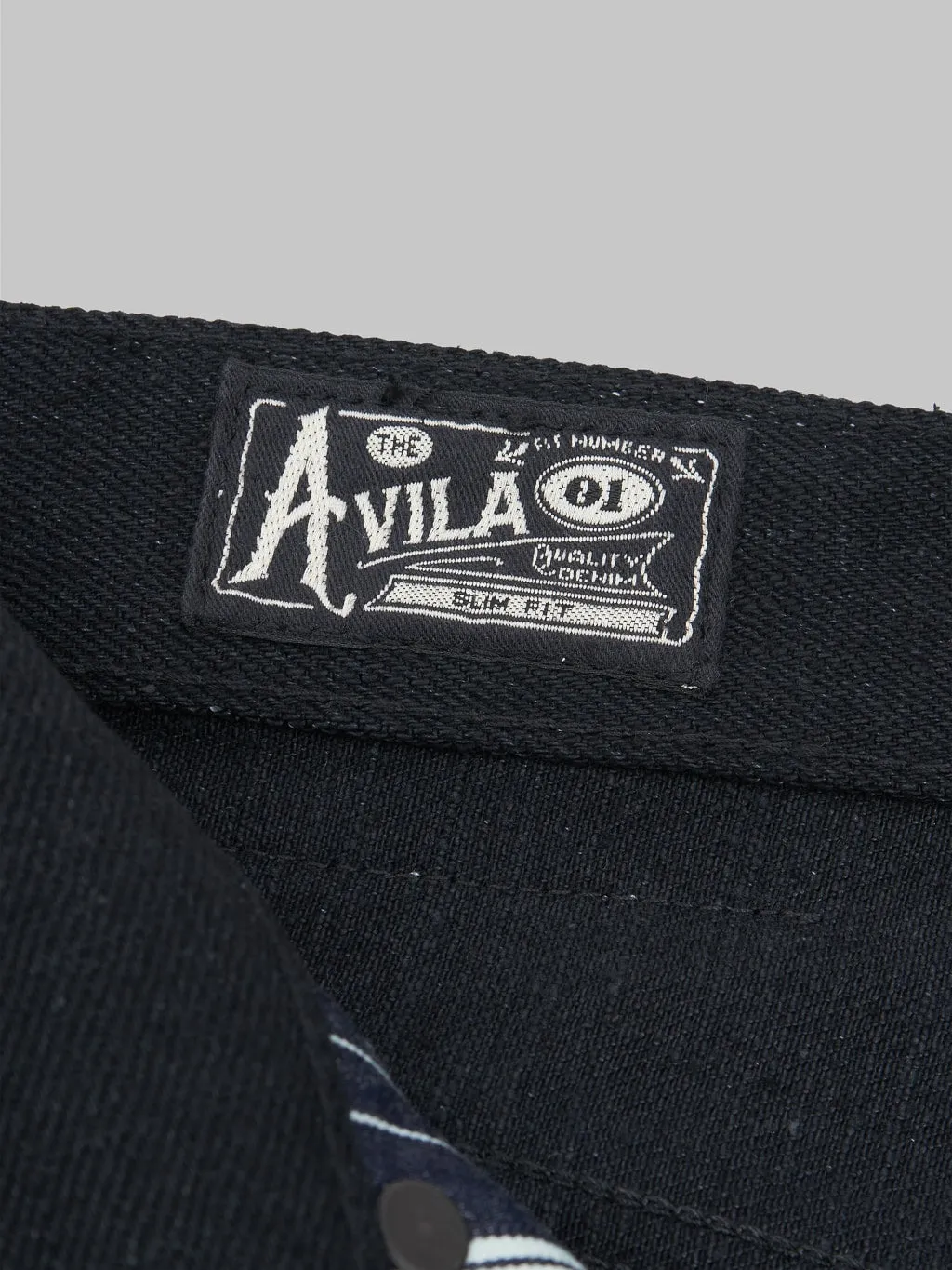 Freenote Cloth Avila 17oz Black Denim Slim Taper Jeans