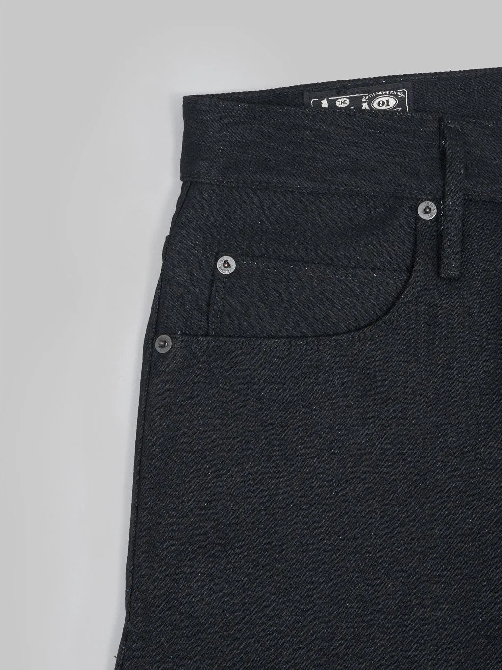 Freenote Cloth Avila 17oz Black Denim Slim Taper Jeans