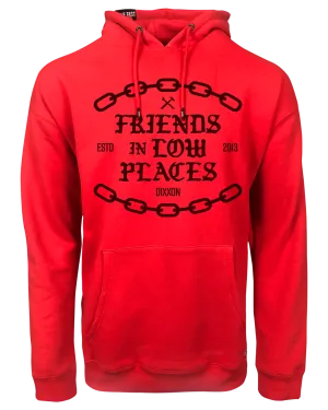 Friends in Low Places Pullover Hoodie - Red