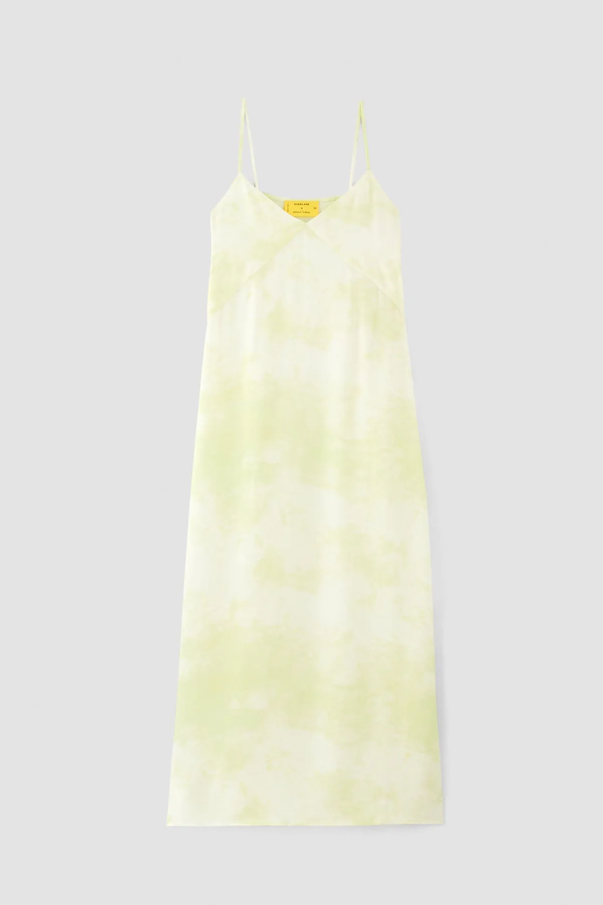 GREEN TIE DYE SLIP DRESS