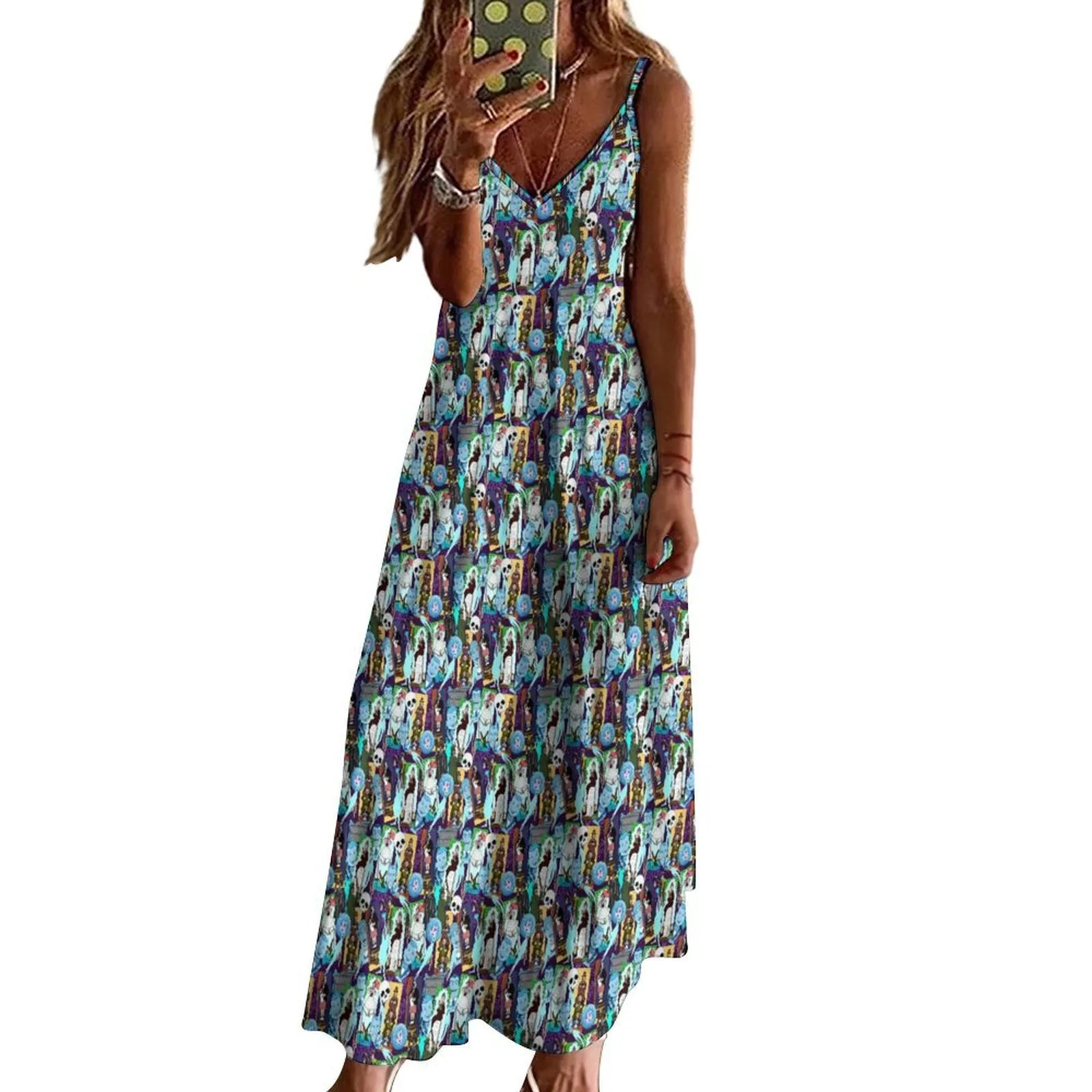 Haunted Mansion Favorites Women's Summer Slip Long Dress