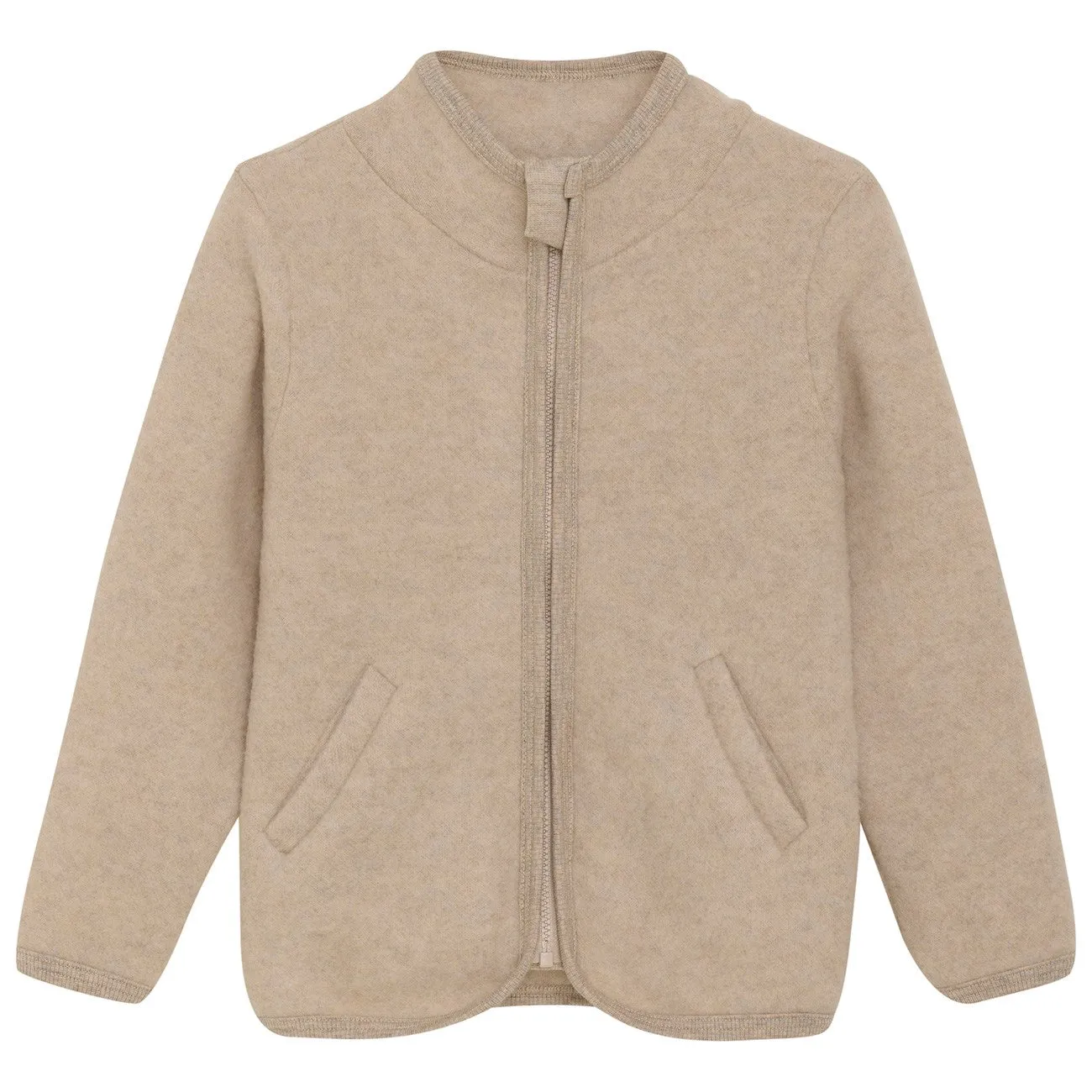 Huttelihut Camel Melange Jacket Wool Fleece