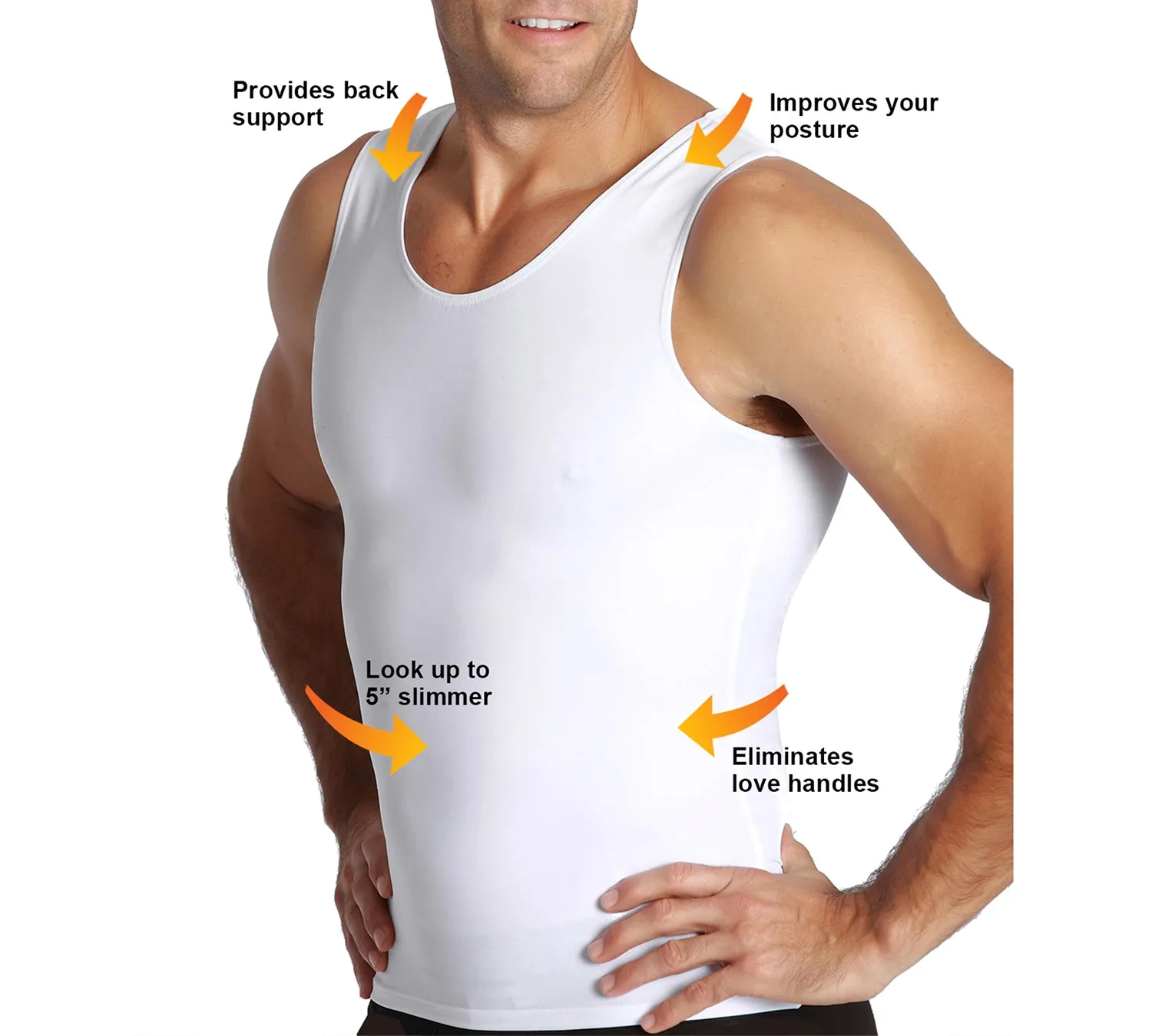 Insta Slim Big & Tall Compression Muscle Tank MS0001BT