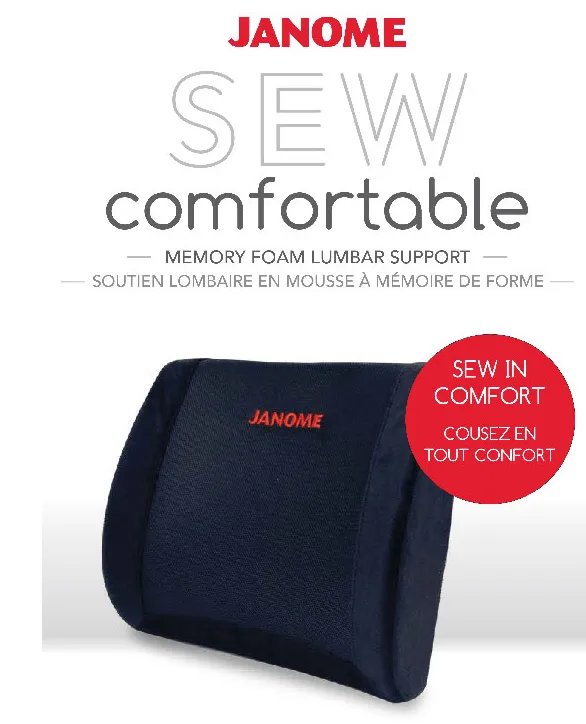 Janome Sew Comfortable Memory Foam Lumbar Support