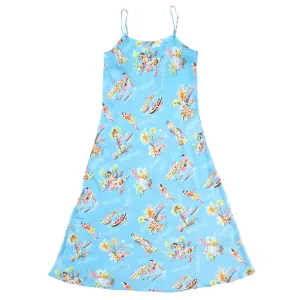 Lei Greeting (Slip Dress) - Seafoam