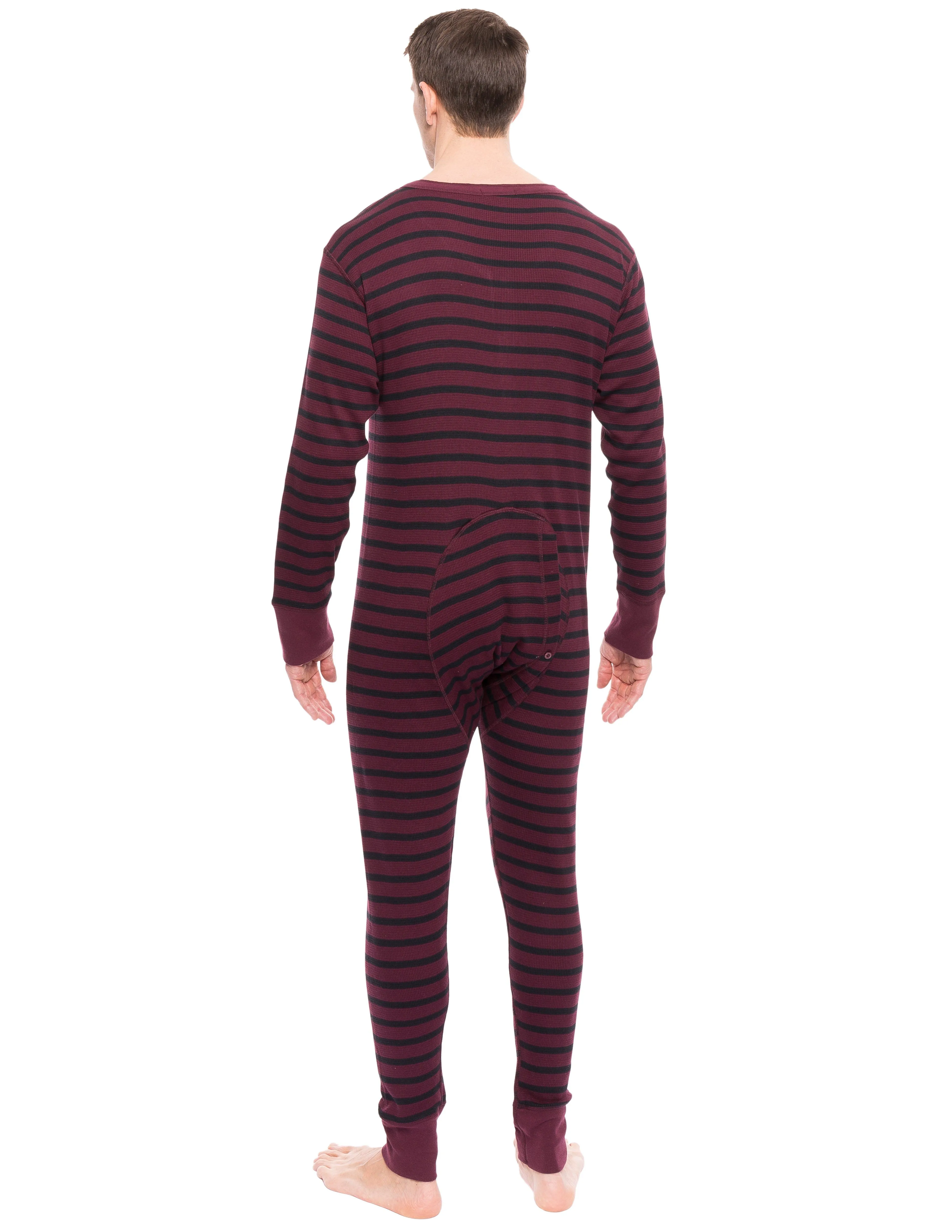 Men's Waffle Knit Thermal Union Suit