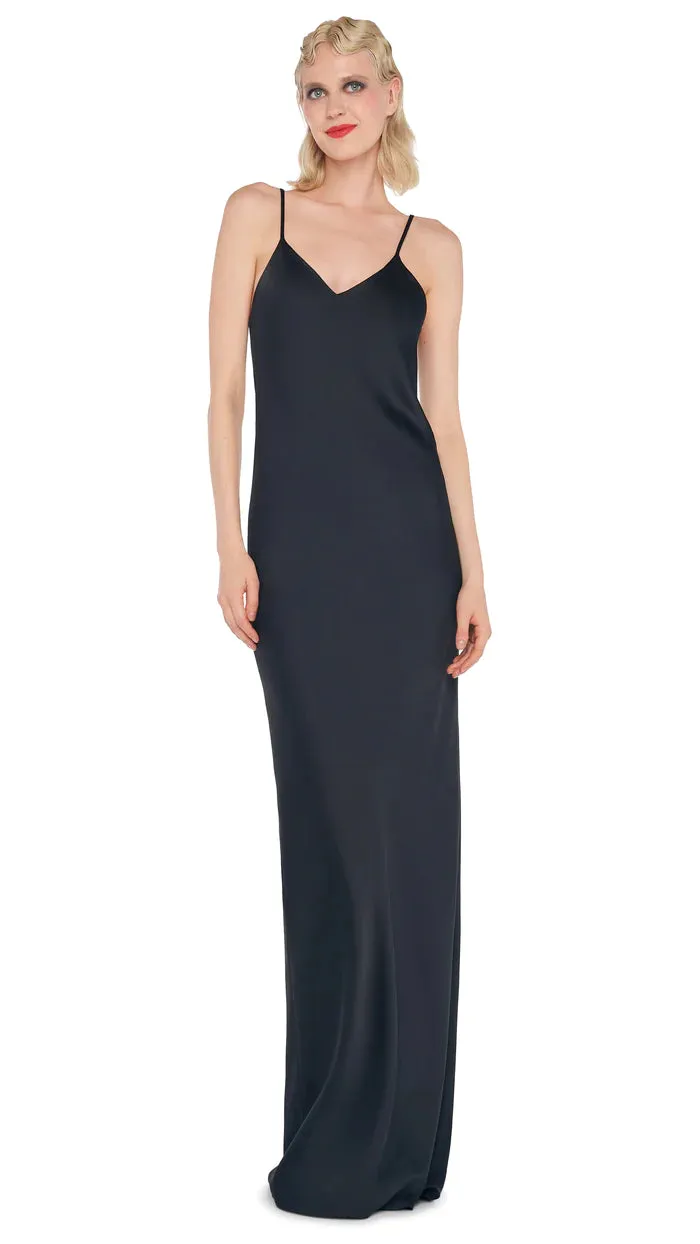 Norma Kamali Bias Slip Gown Black