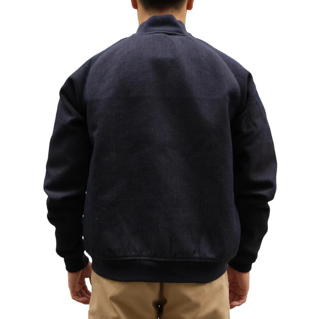 OD SDA "Kasezome" Indigo x Kakishibu Sashiko Selvedge Bomber Jacket