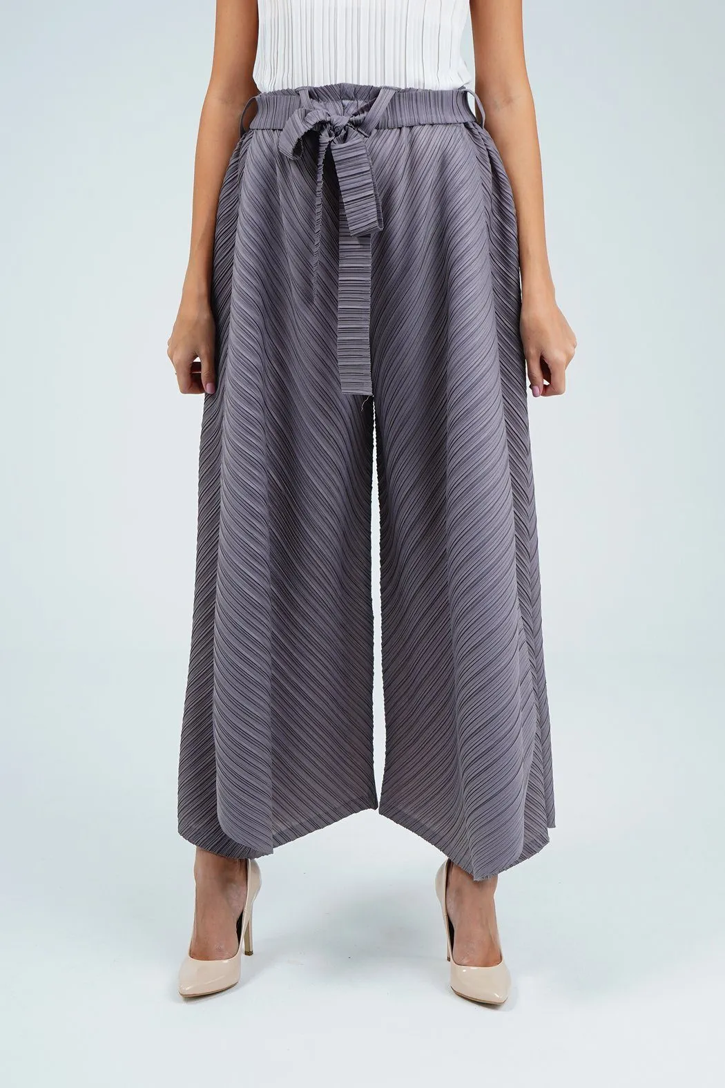 Palmira Double-Layered Genie Pleated Pants