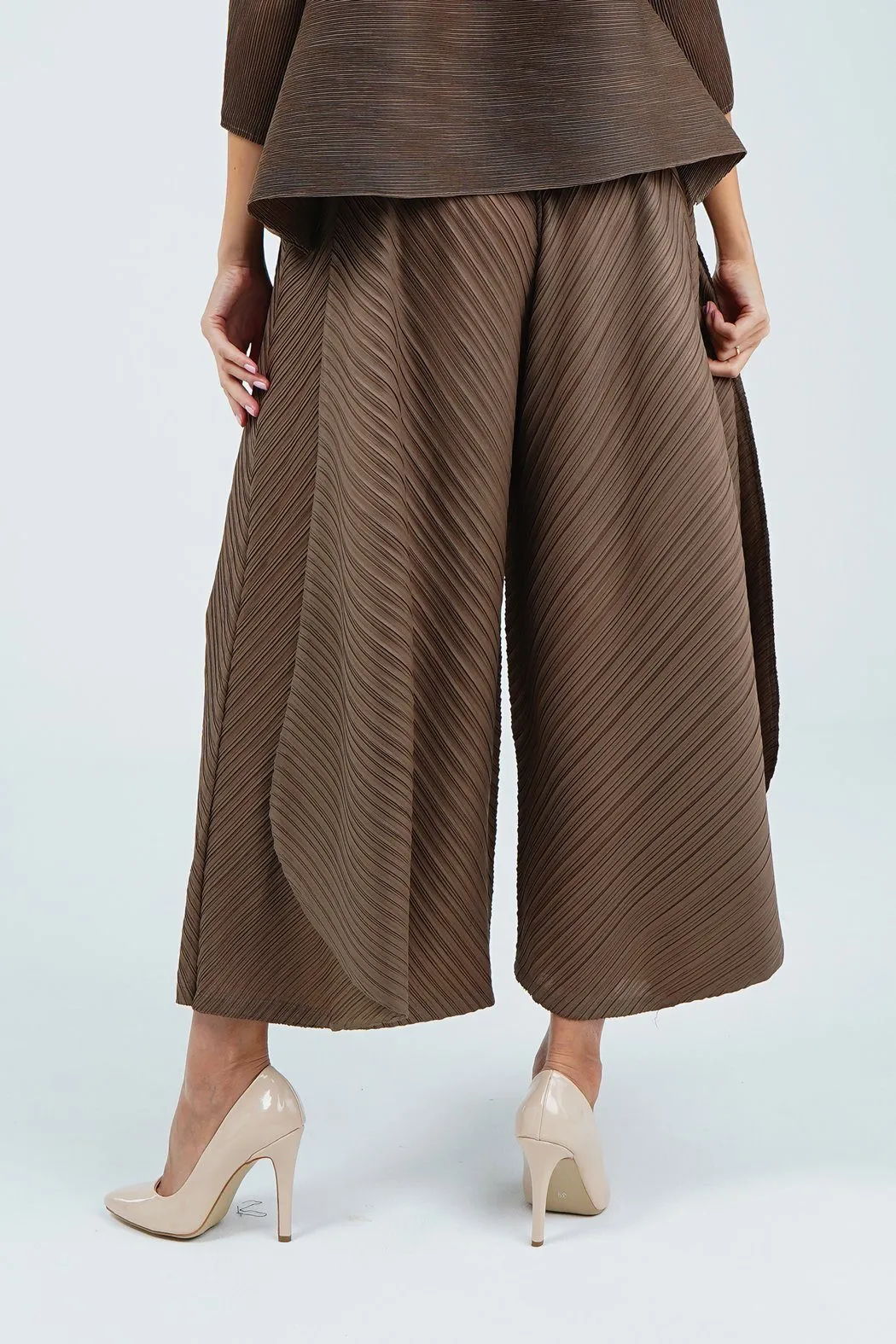 Palmira Double-Layered Genie Pleated Pants