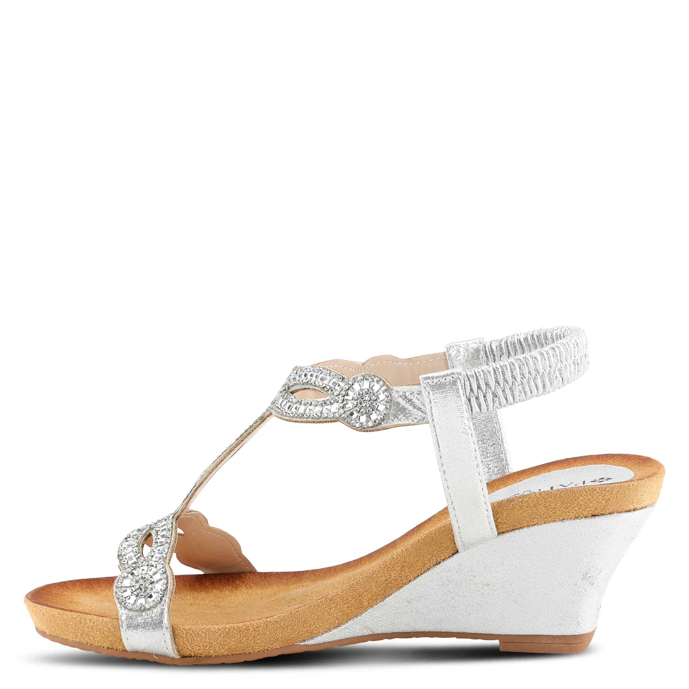 PATRIZIA SHINING T-STRAP SANDALS