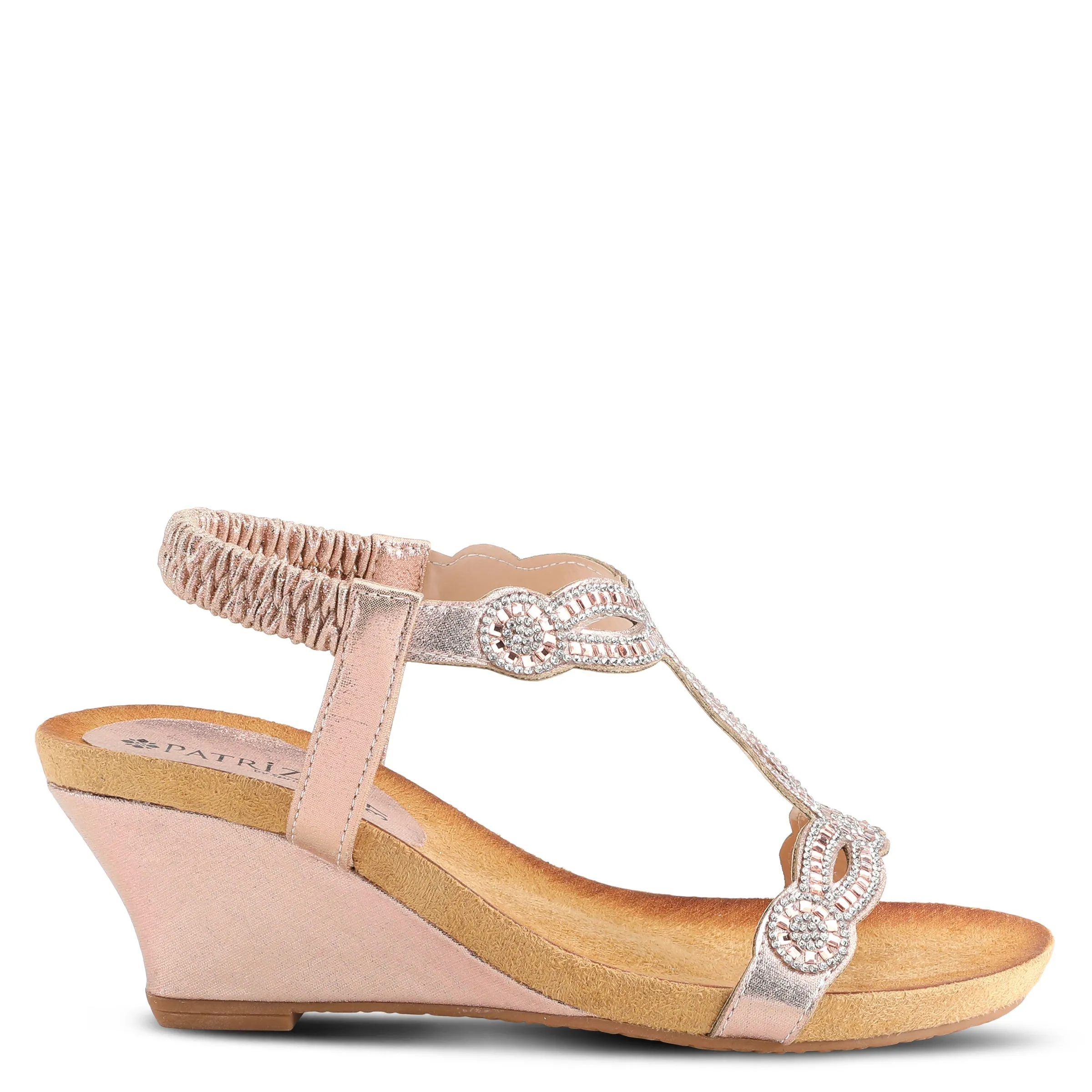 PATRIZIA SHINING T-STRAP SANDALS