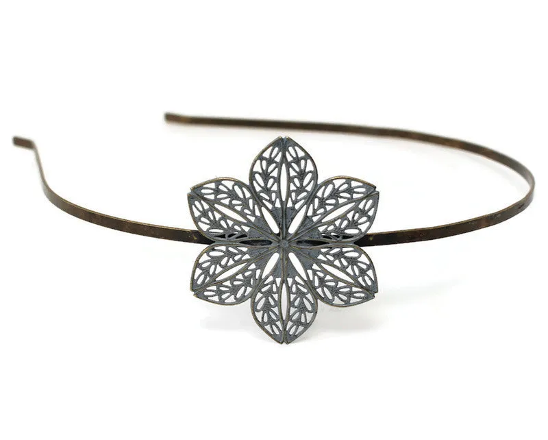 Plucky - Filigree Flower, Comfortable Headband