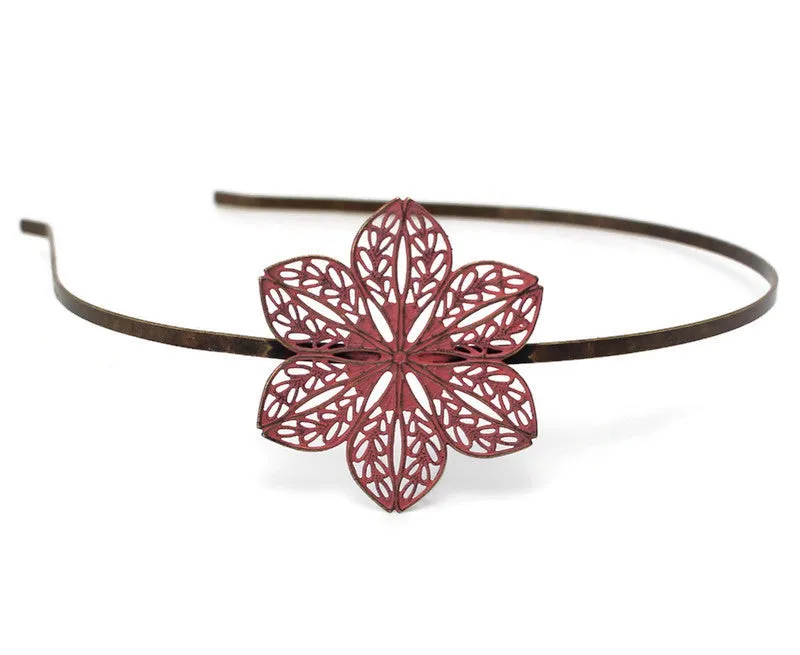 Plucky - Filigree Flower, Comfortable Headband