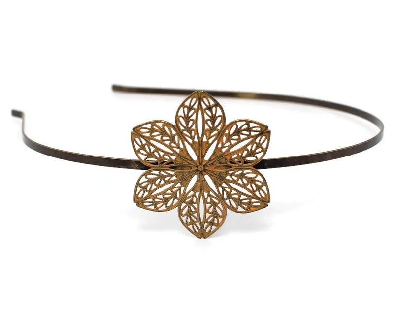 Plucky - Filigree Flower, Comfortable Headband