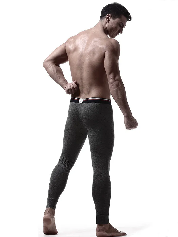 Plus Size Men's Cotton Separate Pouch Thermal Underwear