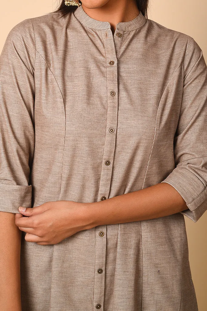 Plush Pastel Corduroy Kurta Set