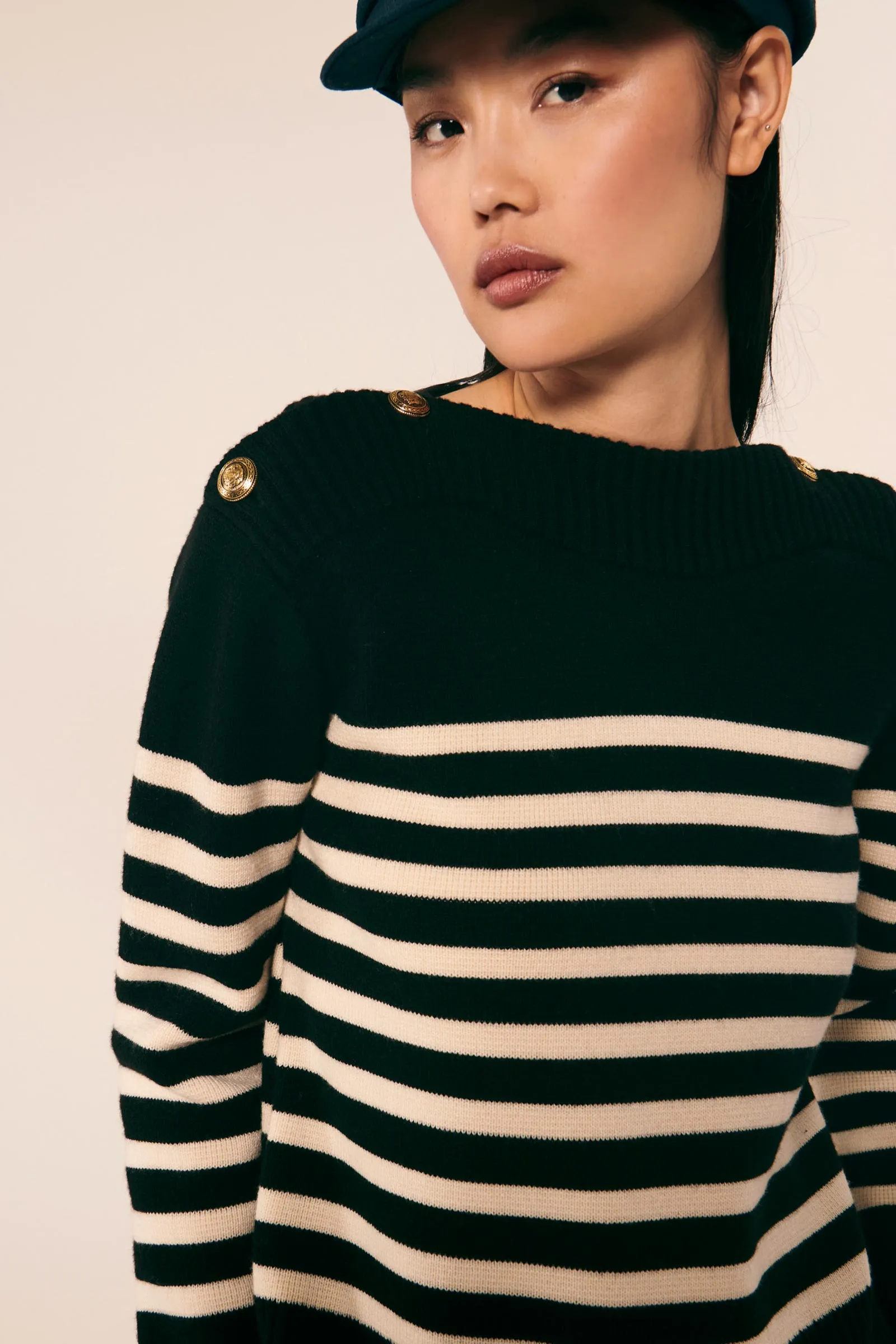 Poete Wool-Blended Sailor Jumper