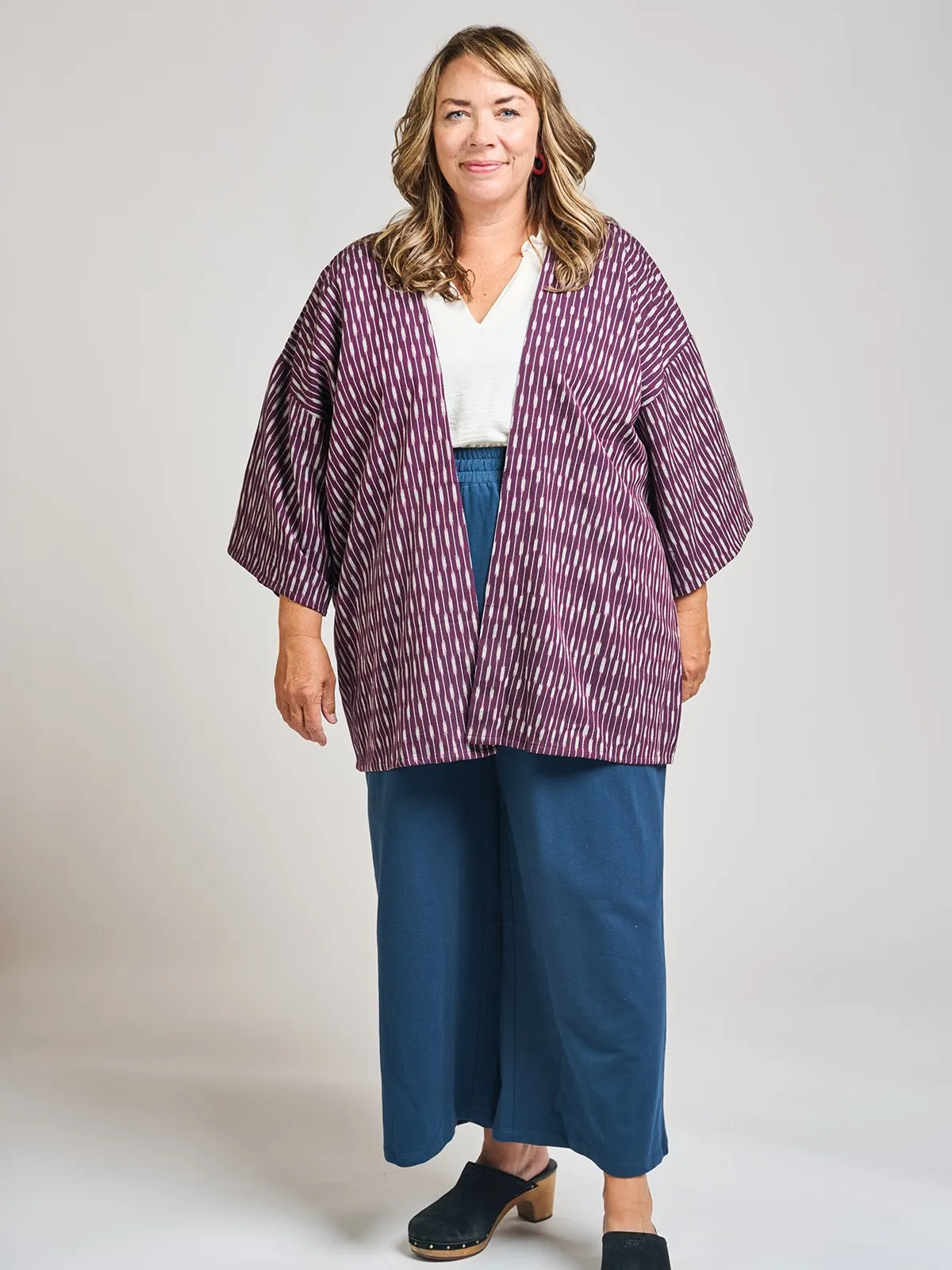 Relaxed Jacket - Plum Ikat