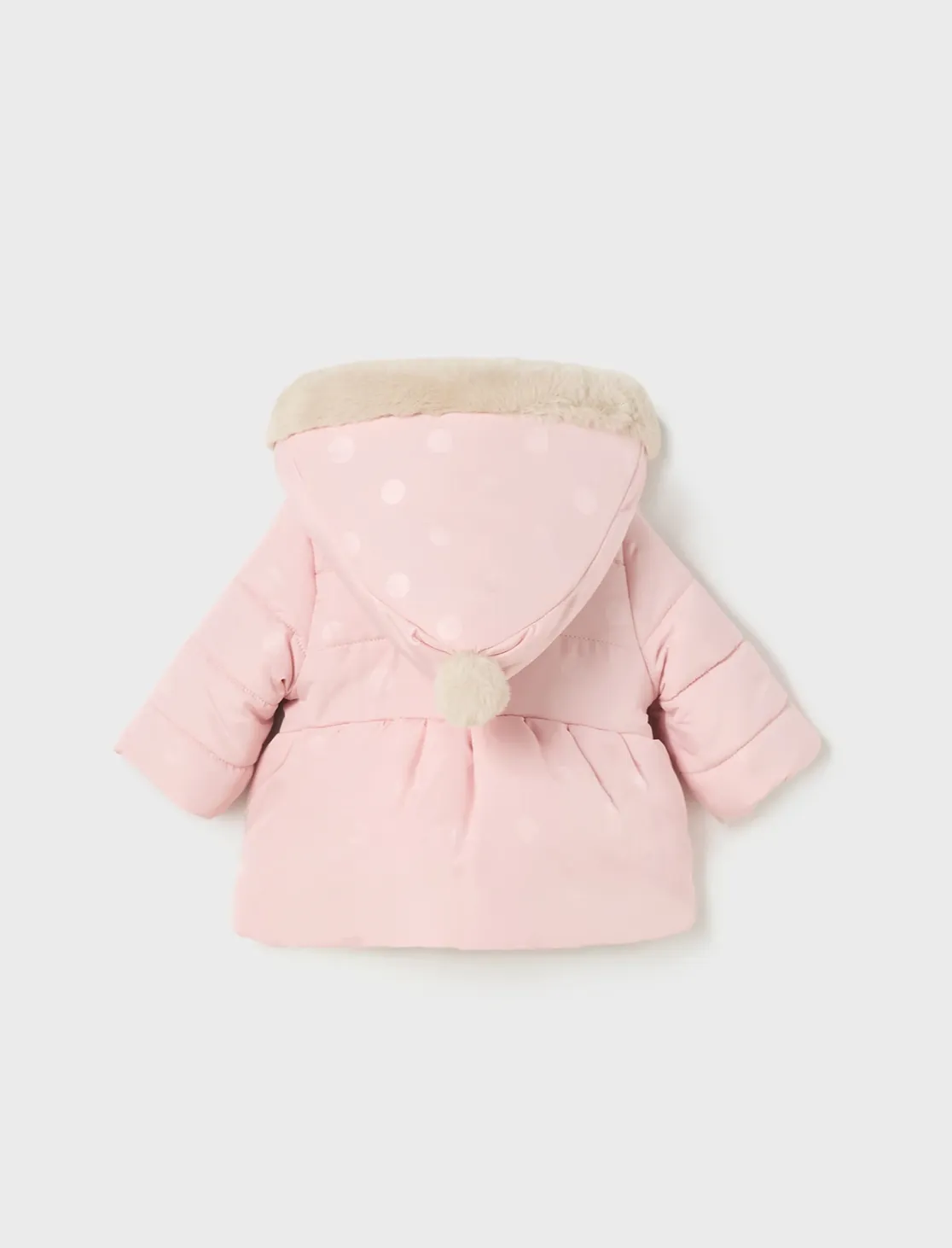 Reversible puffer jacket recycled fibers newborn baby